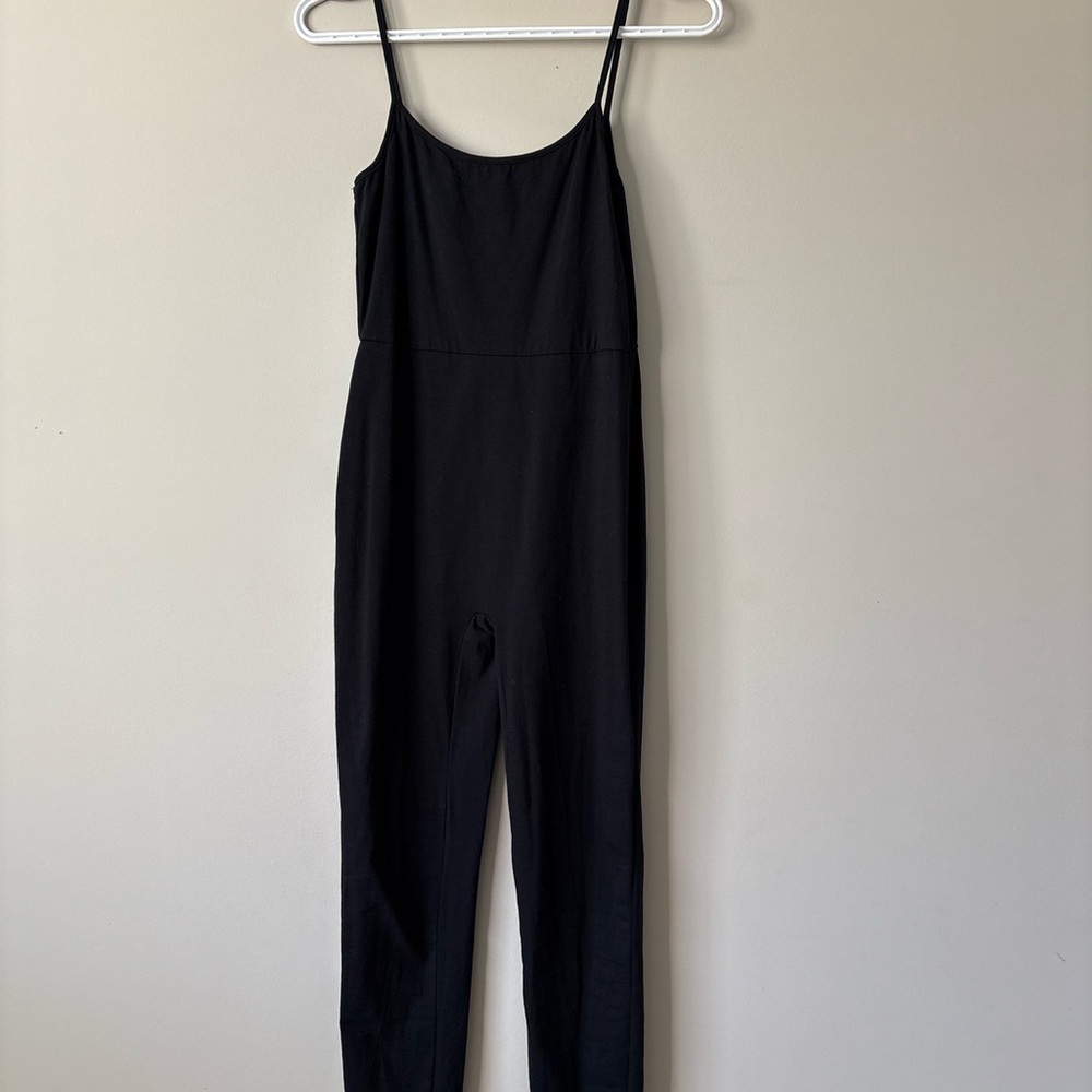 SHEIN Classic Black Spaghetti Strap Jumpsuit